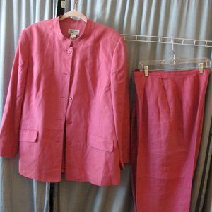 style & co linen pant suit sz18
